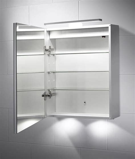 600mm X 500mm Led Illuminated Bathroom Cabinet Over Mirror Light