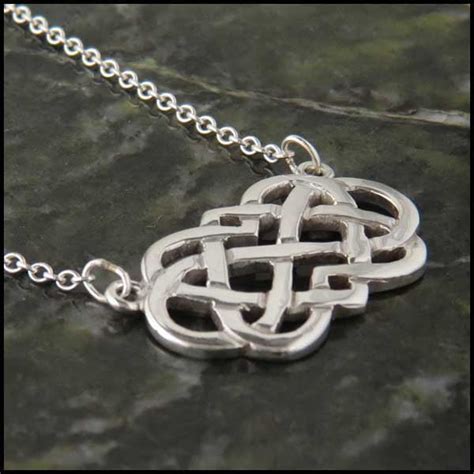 Infinite Love Knot Necklace In Silver Walker Metalsmiths Celtic Jewelry