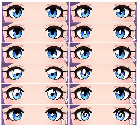 Anime Eye Vroid Eye Texture It Also Contains Customizable Eye Textures