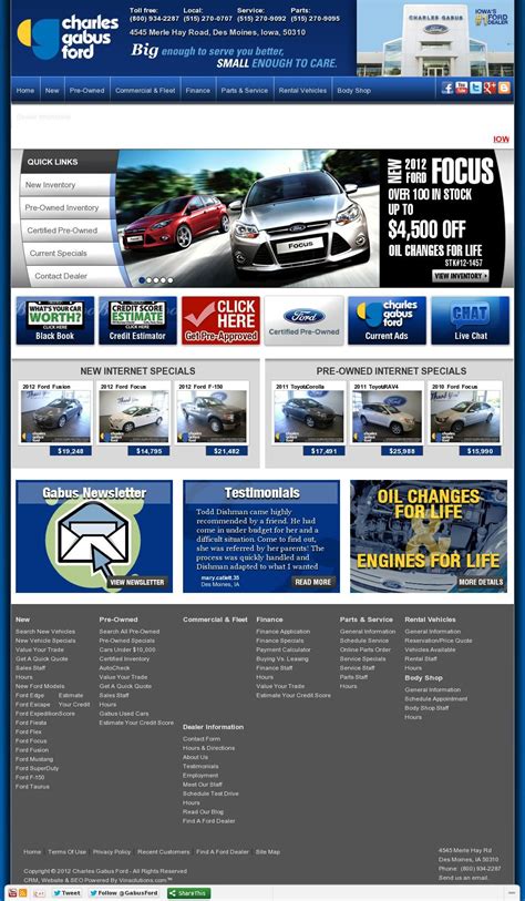 Click here to check amazing charles gabus ford content for united states. Charles Gabus Ford Website 'http://gabusford.com/' | Ford ...
