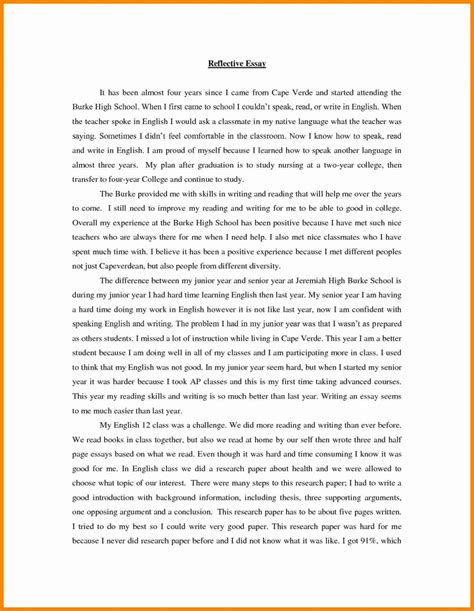 One technique to help students move away. 008 Essay Example Top Reflective Writing Site For School English Sqa Higher Exa Examples ...