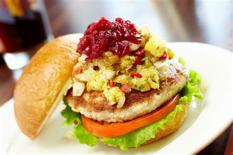 The our burger was cooked well done and had. Wahlburgers Thanksgiving burger | Wahlburgers recipes ...