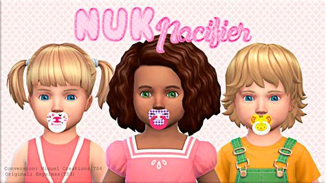 Miguel Creations Ts4 Nuk Pacifier Acc Sims The Sims Sims 4