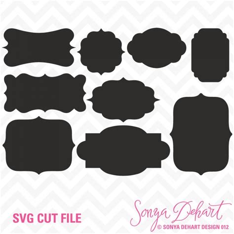 Download the svg file and use it on your cutting machine. Simple Labels SVG Cuttables