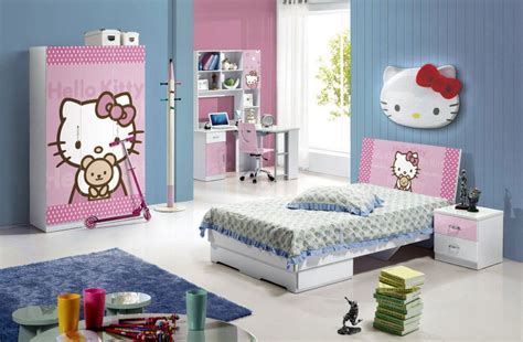 It has the cute and artistic basically, those are 15 ideas for hello kitty bedroom. Blue Hello Kitty Bedroom www.rilane.com | Kids bedroom ...