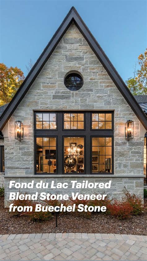 Dream Home Inspiration Fond Du Lac Tailored Blend Stone Veneer From
