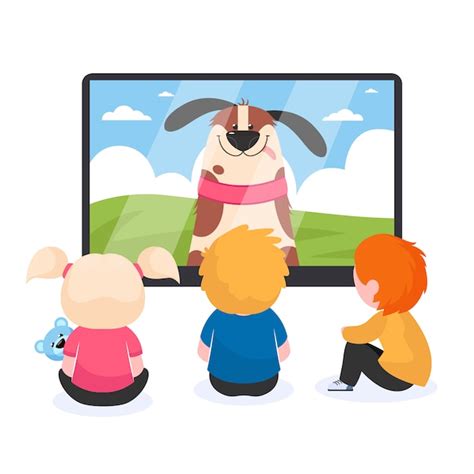 Child Watching Tv Cartoon All In One Photos