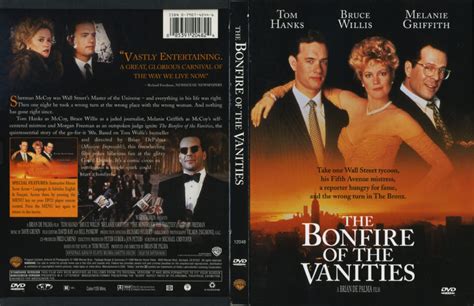 Bonfire Of The Vanities Dvd Cover And Label 1990 R1