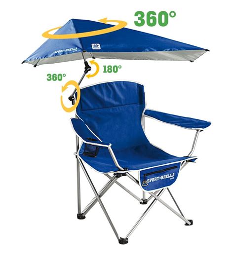 Sport Brella Portable Folding Beach Camping Chair Blue Folding 360