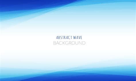 Abstract Blue Wave Background Vector Free Download