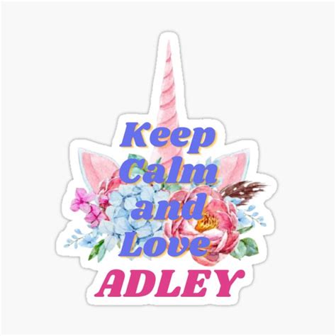A For Adley Sticker For Sale By Dpbros Redbubble