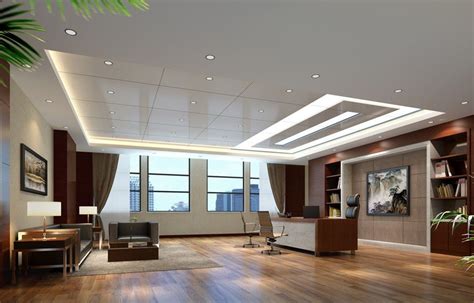 Ceo Office French Window And Ceiling Design Chinese Style Ceiling Style