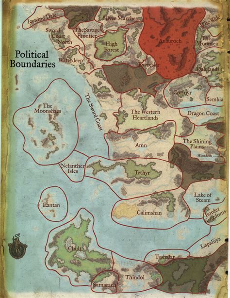 Political Map Of Faerûn West