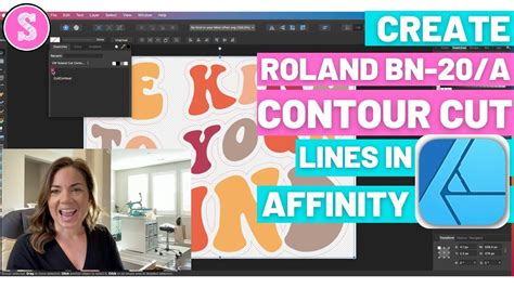 How To Add Roland Bn 20 Cut Contour Lines In Affinity Designer Youtube
