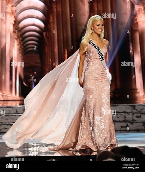 Miss Mississippi Usa Haley Sowers On Stage During The Miss Usa