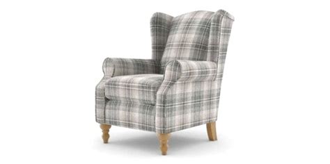 Ashley wing chair fireside high back armchair balmoral dove grey check ps. Next Armchairs for sale in UK | 56 used Next Armchairs