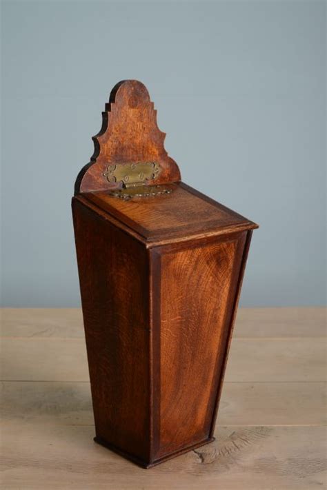 Georgian Antique Oak Candle Box