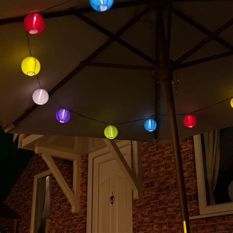 Solar Chinese Party Lanterns String Lights Uk Garden And Outdoors
