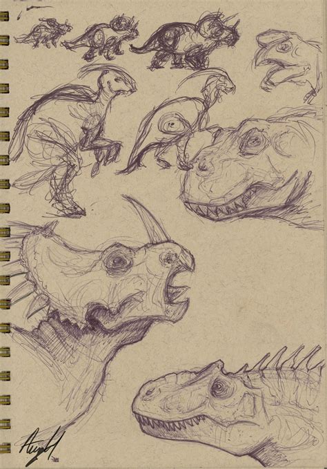 Dinosaur Sketch Easy Orgmilo