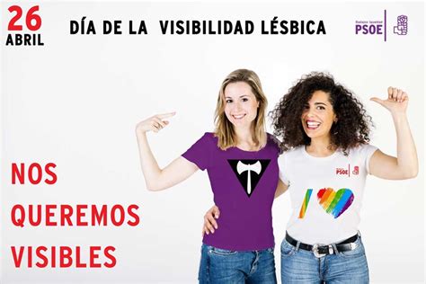 26 De Abril El Día De La Visibilidad Lésbica Psoe De Badajoz