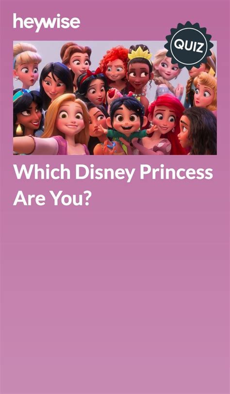 which disney princess are you heywise