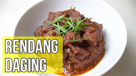 How To Cook Beef Rendang Cara Masak Rendang Daging Youtube