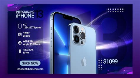 How To Design A Promotional Banner Iphone 13 Pro Banner Design