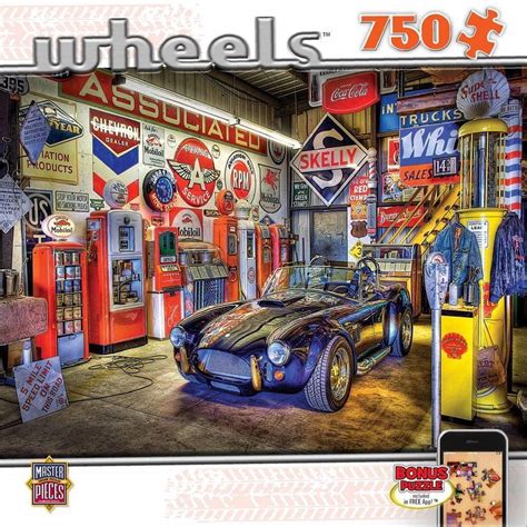 Masterpieces Wheels Jewel Of The Garage Car Jigsaw Puzzle 750 Pc