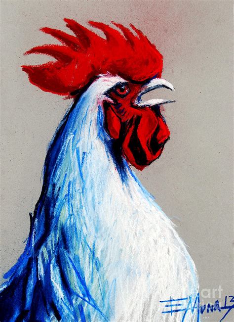 Rooster Head Painting By Mona Edulesco Fine Art America