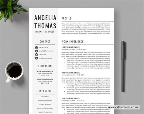 Studying in new zealand is an adventure of a lifetime, which is why a range of unexpected bumps and accidents are covered when applying for a new or to renew a visa, you may need to provide new zealand immigration with medical information to demonstrate an. CV Template for MS Word, Curriculum Vitae, Editable CV ...