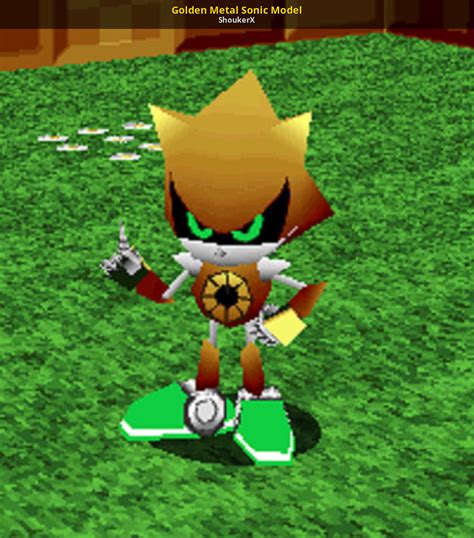 Golden Metal Sonic Model Sonic Robo Blast 2 Mods