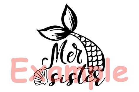 Download Mer Sister Mermaid SVG Cutting Files Summer Beach mermaid party 881S By HamHamArt ...