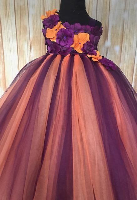 Lots of bling adds sparkle and elegance to this bouquet. Plum and Orange Flower Girl Dress, Fall Wedding Tutu Dress ...
