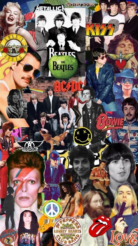 Rock Bands Collage Wallpaper