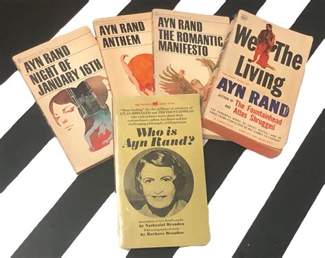 Ayn Rand And Related Paperback Including Who Is Ayn Rand The Romantic Manifesto We The