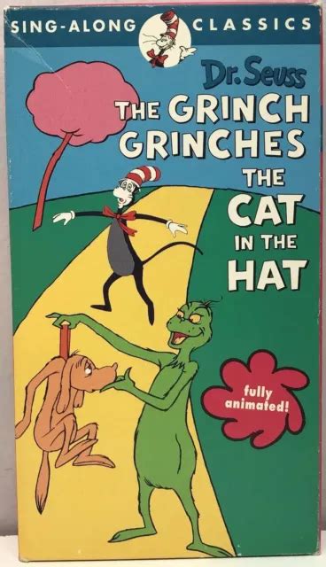 DR SEUSS GRINCH Grinches The Cat In The Hat Sing Along Classics VHS