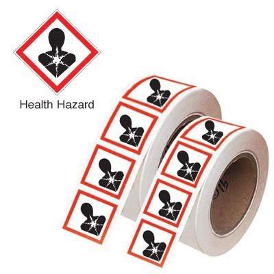 Ghs Symbols On A Sheet Health Hazard Seton