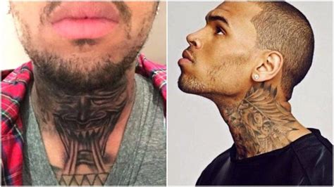 'my world on my legs'. Chris Brown Tattoos House Cars