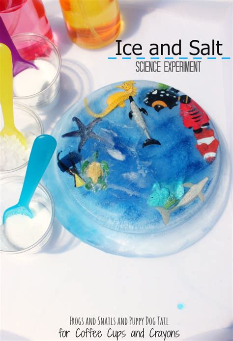 We've done the work for you! Ice and Salt Science Experiment | Coffee Cups and Crayons