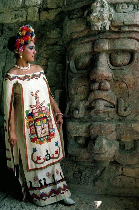 Belleza Maya Mexicana Hermosa Mujer Mexican Fashion Mayan Dress