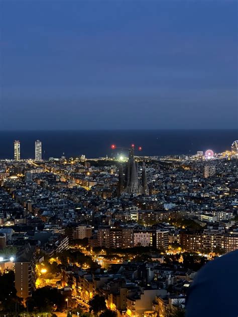 Barcelona The Bunkers City View Nightlife Landscape Olivia