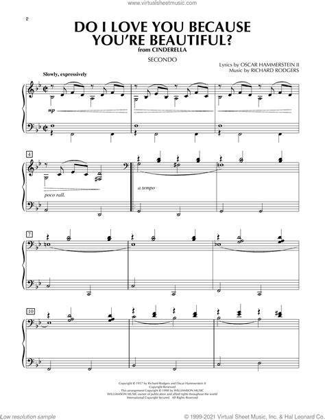 Do I Love You Because Youre Beautiful From Cinderella Sheet Music