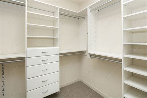 Empty Closet Space On Modern Bedroom Stock Photo Adobe Stock