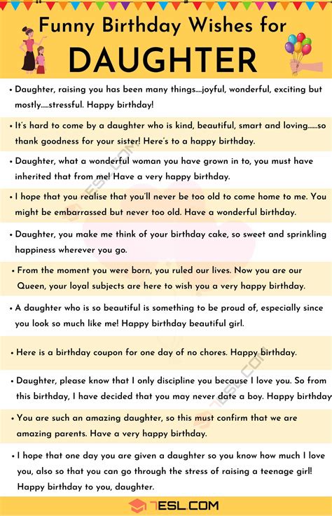 Top 176 Funny Birthday Wishes For Daughter Amprodate