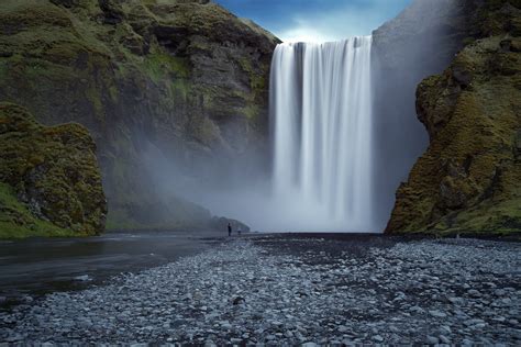 Skógafoss Waterfall Hd Wallpaper Background Image 2048x1365 Id