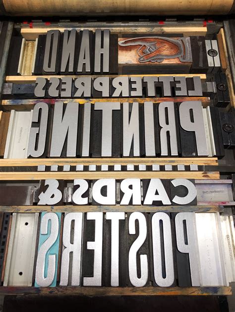 Hand Printing A New Letterpress Poster From Vintage Wood Type On My
