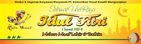 Contoh Banner Idul Fitri