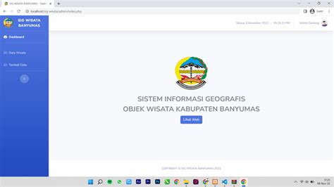 Source Code Sistem Informasi Geografis Wisata Kabupaten Banyumas Berbasis Web Php Mysql