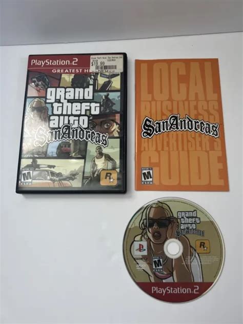 GRAND THEFT AUTO San Andreas GTA PlayStation 2 PS2 Greatest Hits W