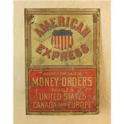 American express and discover do not participate in the interchange process. American Express Tin Sign